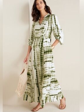 Soft Surroundings Melody Boho Tie Dye Maxi Dress Size XS